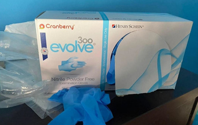 Cranberry Evolve Nitrile Gloves